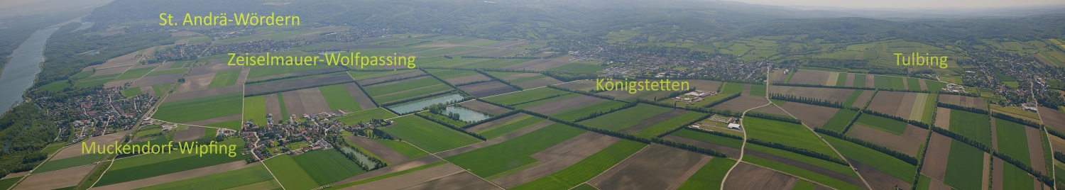 Tullnerfeld Panorama Orte